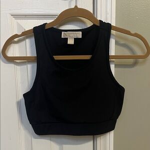 Michael Kors Elegant Black Sports Bra